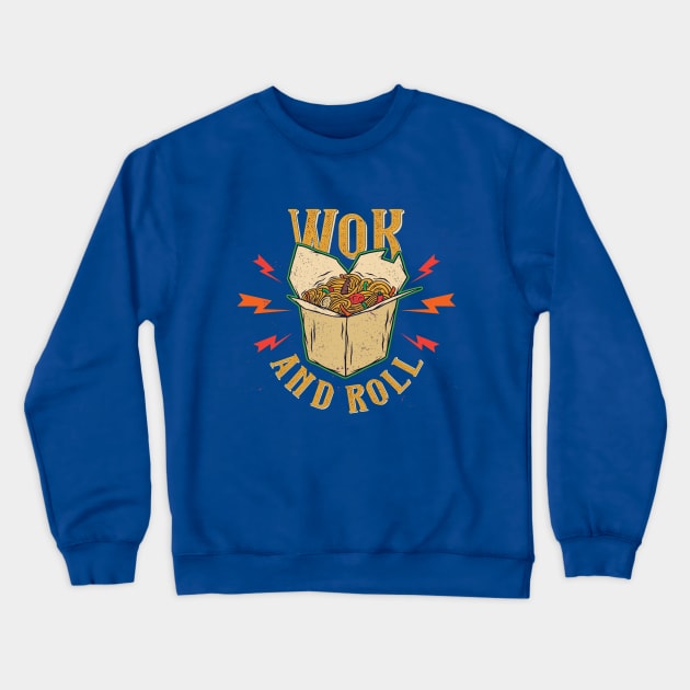 Wok And Roll Crewneck Sweatshirt by Hariolf´s Mega Store